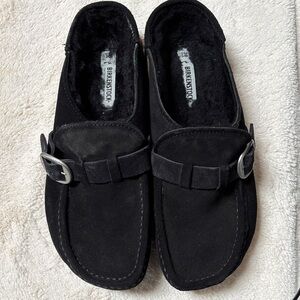 Women’s Birkenstock Black Suede Slip-Ons sz38/7